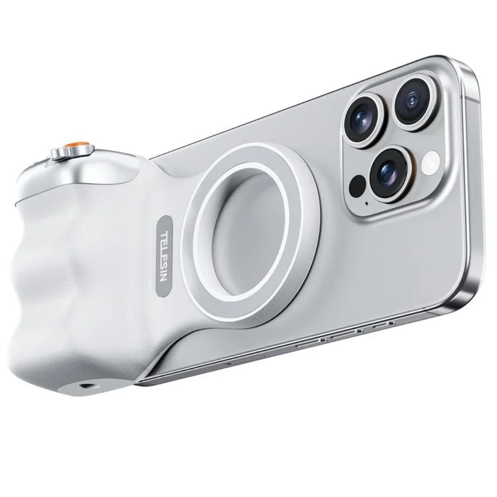 SMARTPHONE CAMERA HOLDER - NEW // Easy Photo Handle w Remote - Magnetic Mount